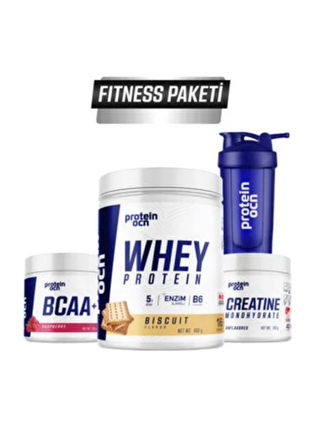 FlavaNaturals Proteinocean Premium Whey Protein Biscuit Flavor 400g - 16 Servings - Image 3